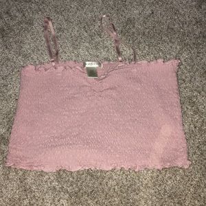 Light pink crop top